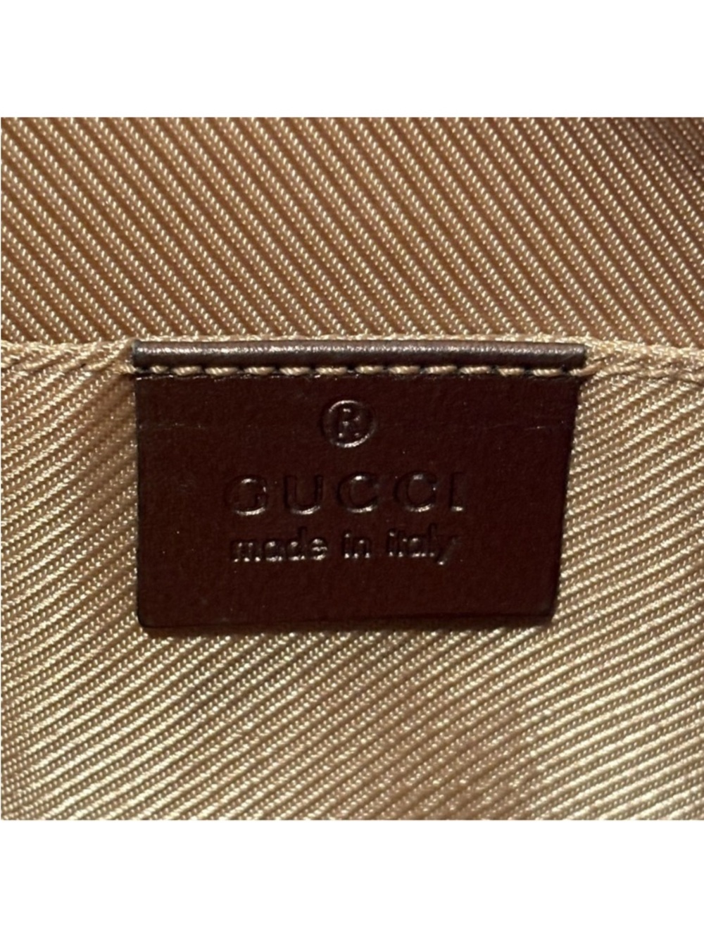 Authentic Gucci Metallic Gold Monogram Half Moon Handbag - Picture 6 of 14